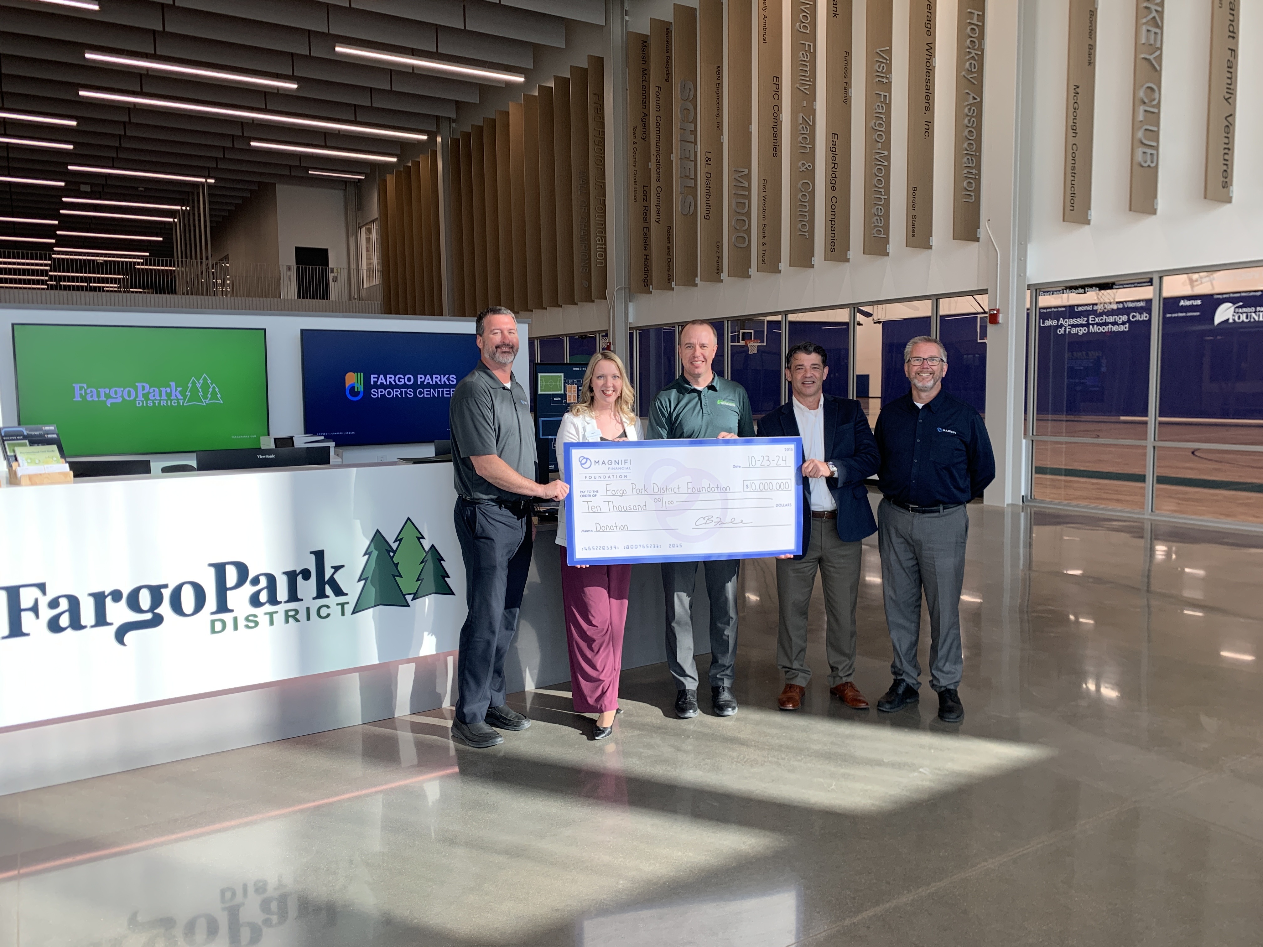 Foundation Check - Fargo Park District Foundation 2